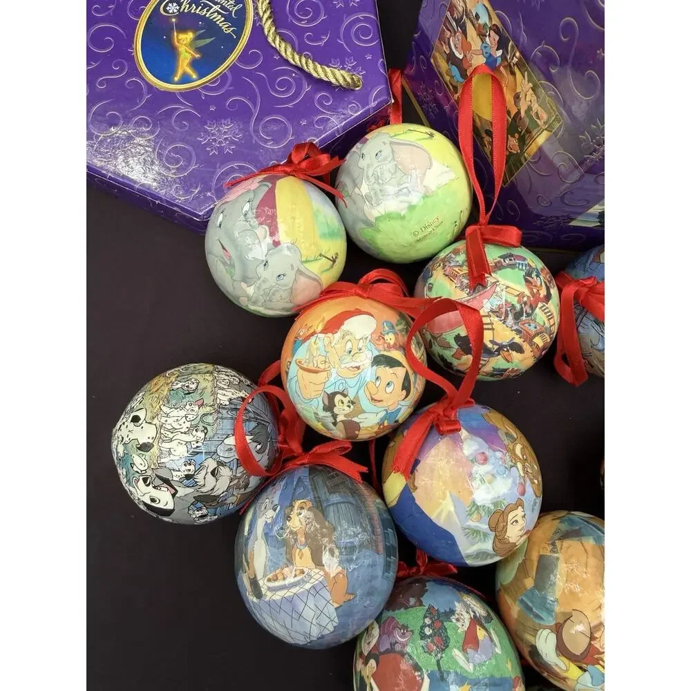 Vintage Vintage Disney Store Enchanted Christmas 14 Pc Ornament Set